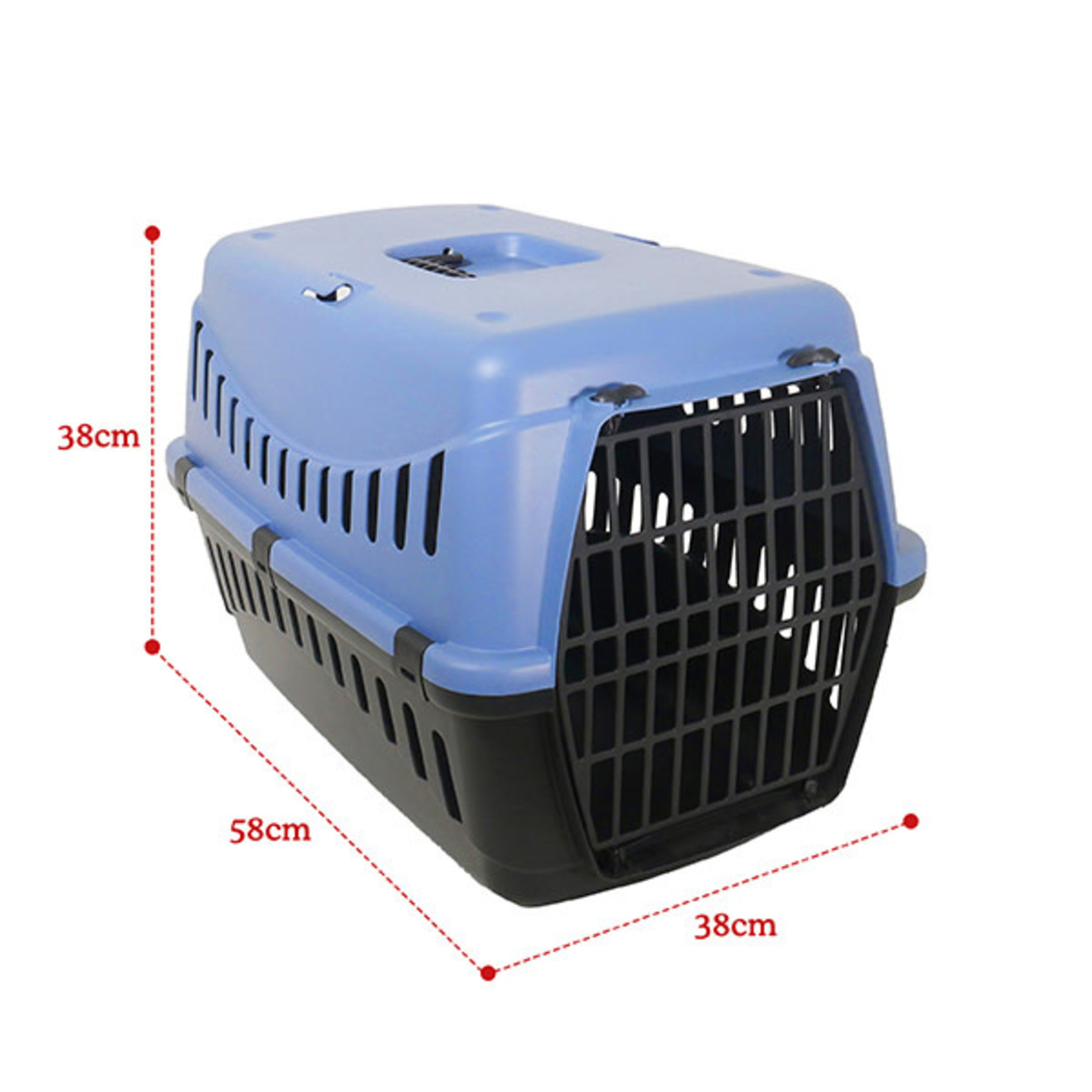 Rosewood Eco Line Pet Carrier Medium, Slate Blue/Black