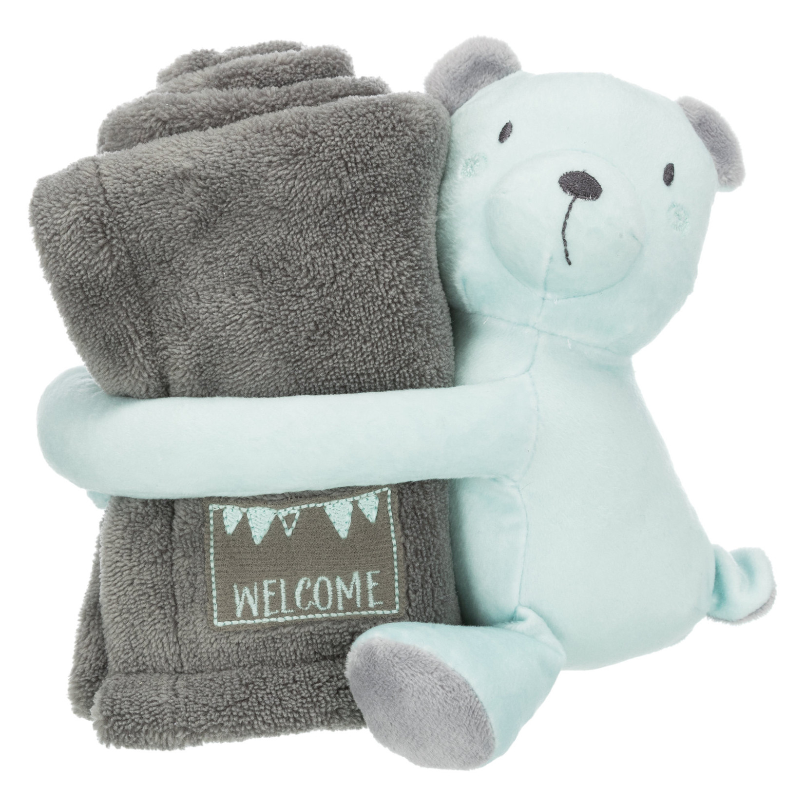 Trixie Cuddly Toy and Blanket set for Puppies, 75 x 50cm