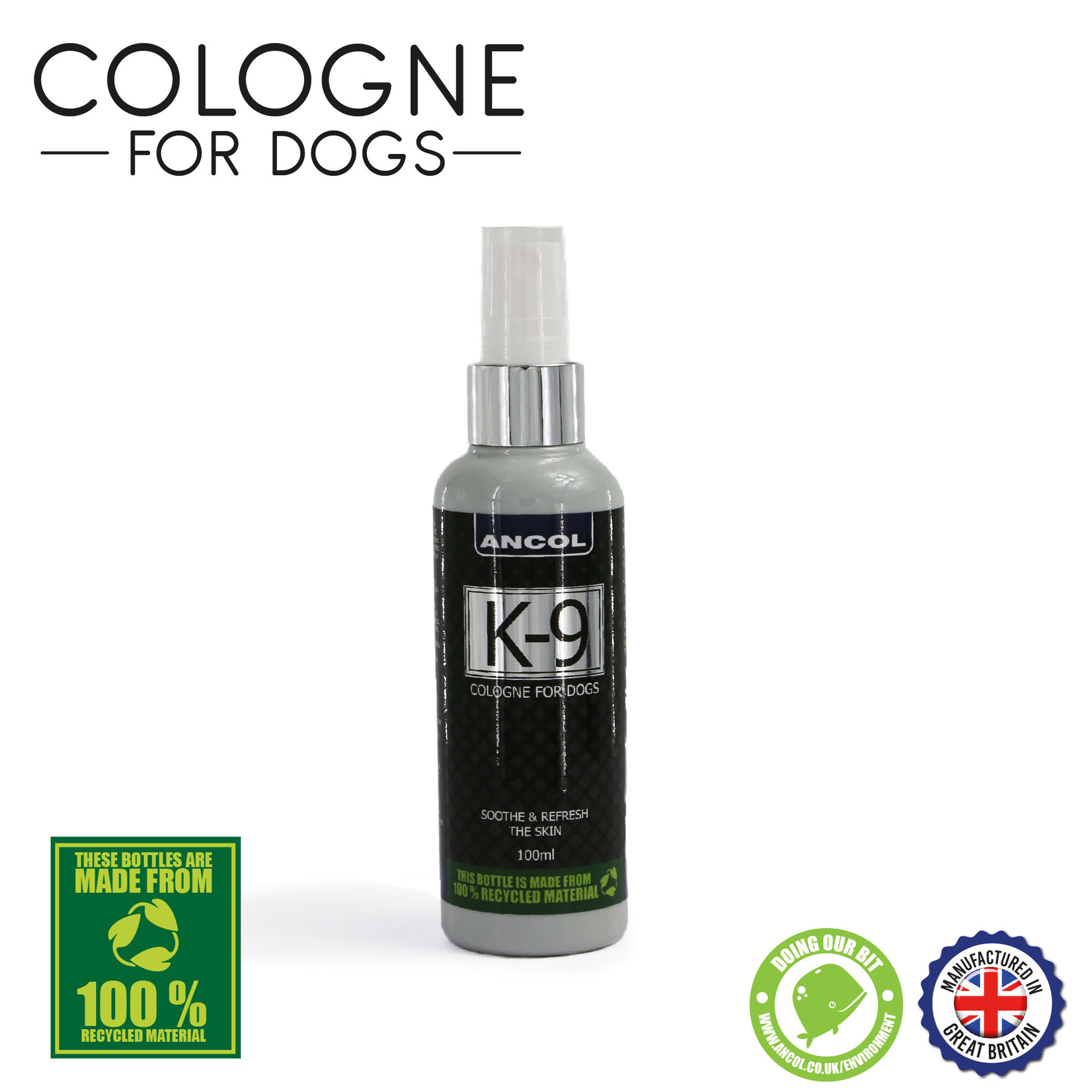 Ancol K9 Dog Cologne, 100ml