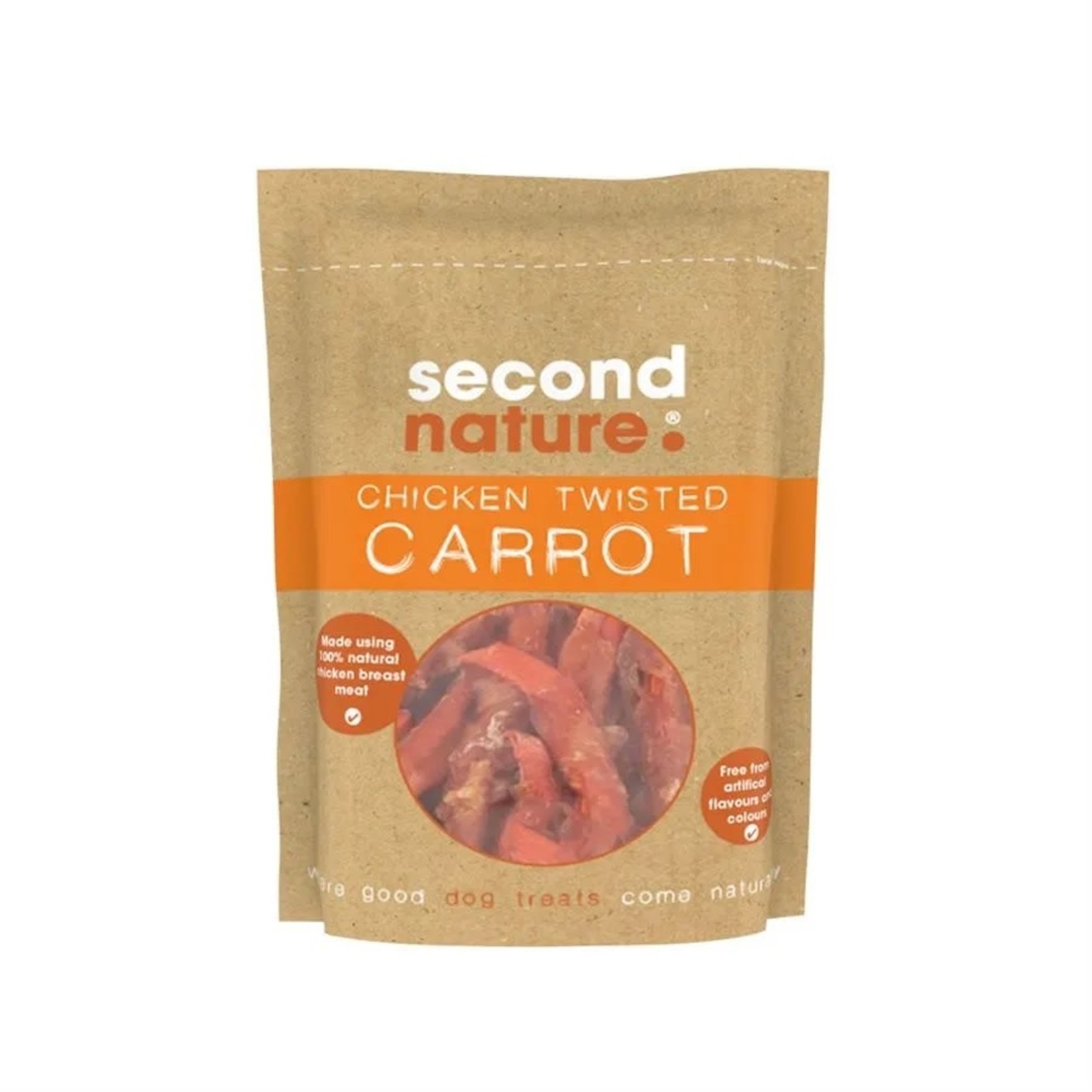 Second Nature Chicken Twisted Carrot Dog Treats, 85g