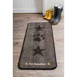 Pet Rebellion Stop Muddy Paws Stylish Fun Floor Mat Republic Machine  Washable