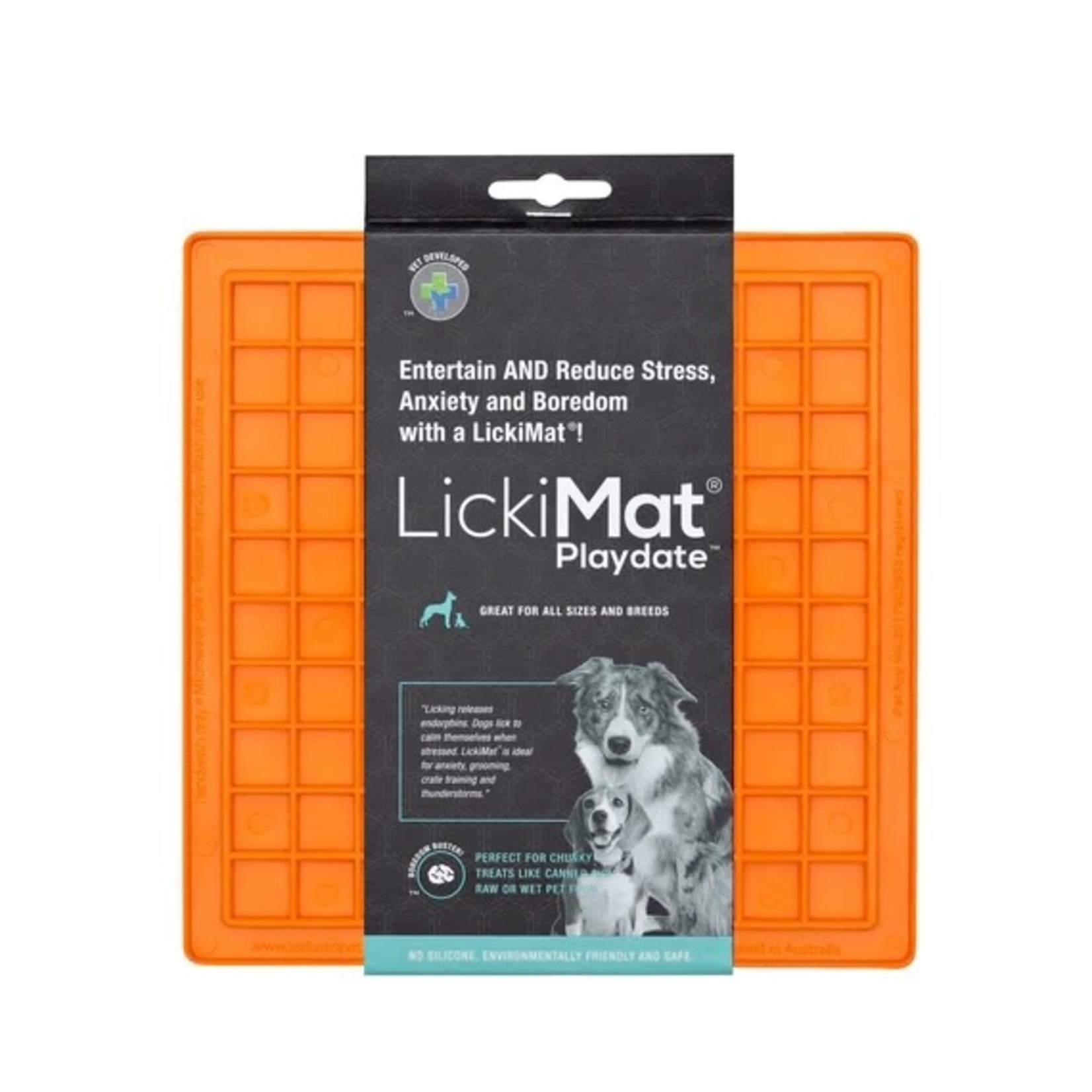 LickiMat Classic Playdate Slow Feeder Lick Mat for Dogs