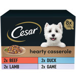 Cesar Adult Dog Wet Food Tray Hearty Casserole Mixed, 8 x 150g