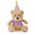 Rosewood Bonnie Birthday Bear Soft Plush Dog Toy, 27.5cm
