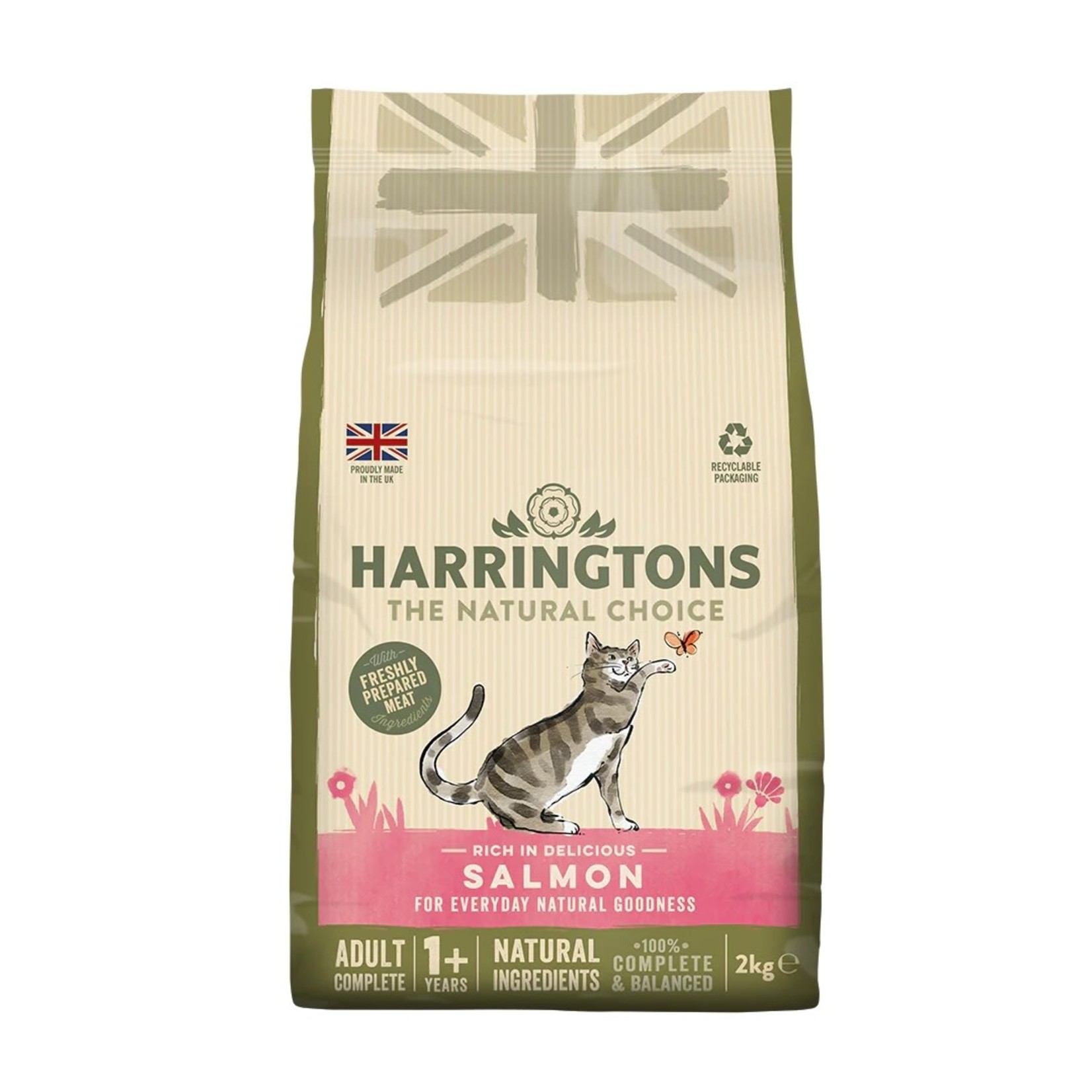 Harringtons Adult Cat Dry Food Salmon, 2kg