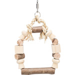 Trixie Arch Swing Wooden Cage Bird Toy, 13 x 19cm