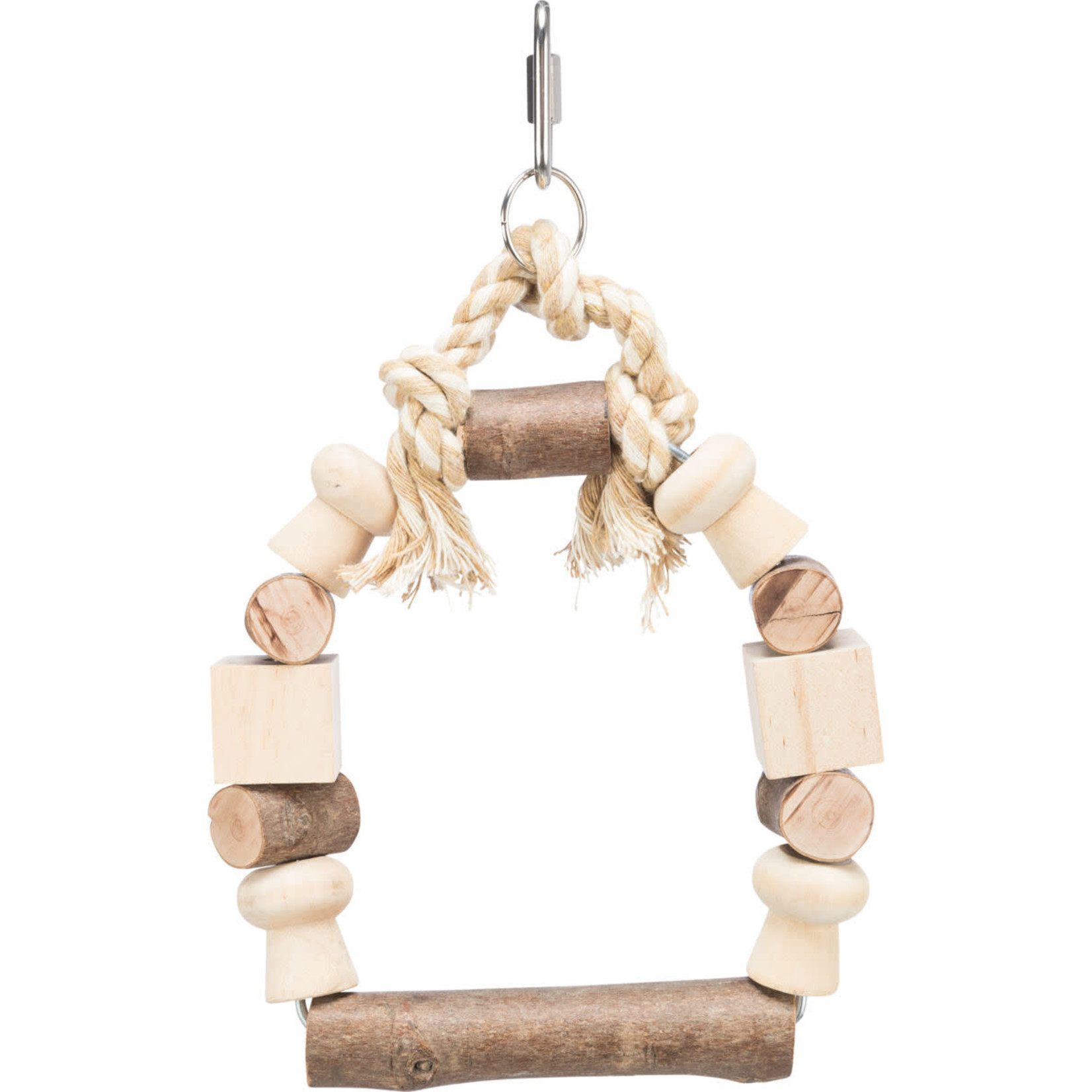 Trixie Arch Swing Wooden Cage Bird Toy, 13 x 19cm