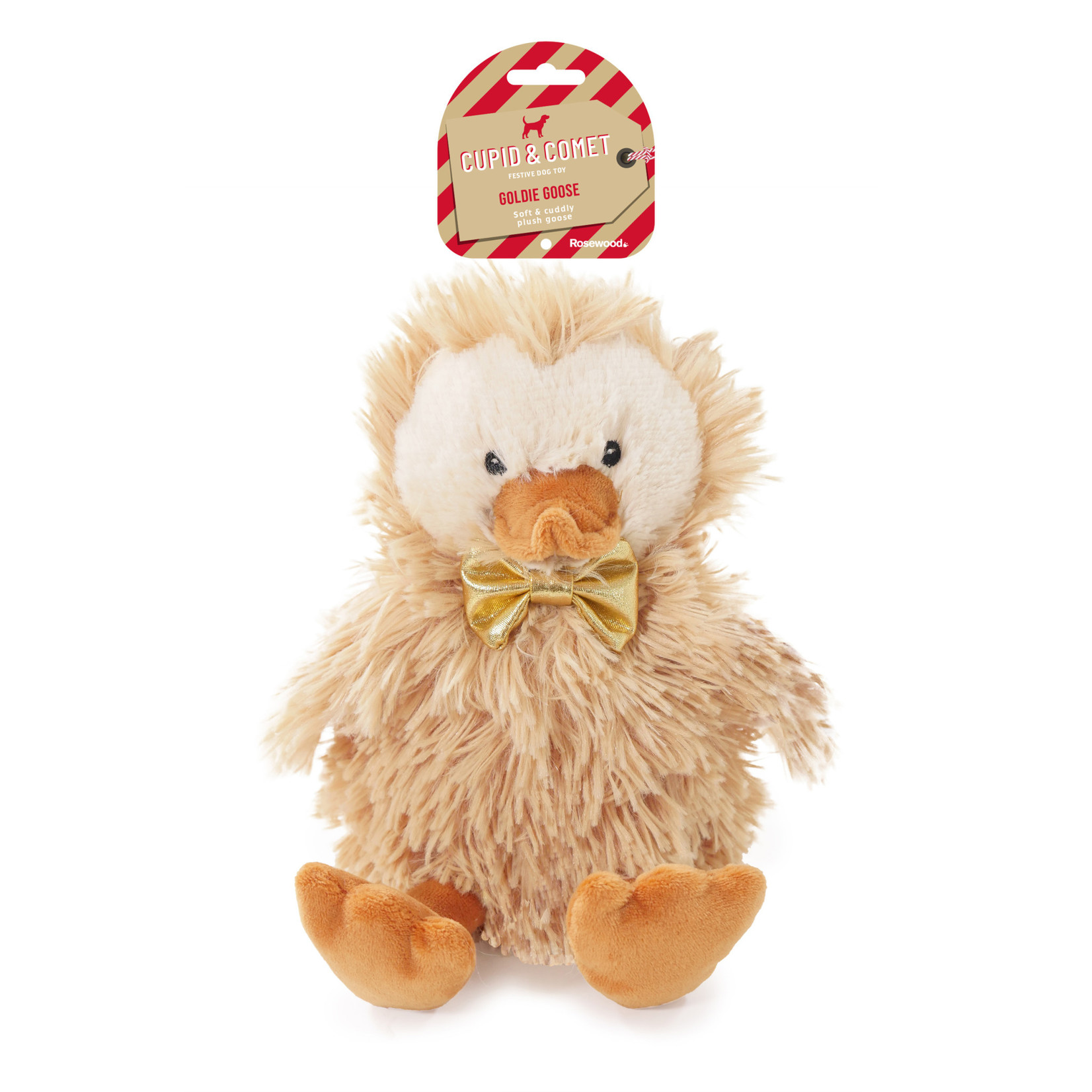 Rosewood Christmas Goldie Goose Plush Dog Toy