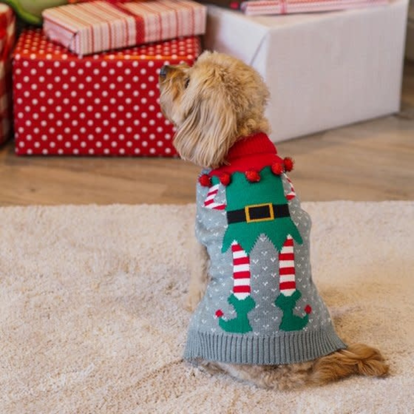 Zöon Merry Elf Christmas Dog Jumper