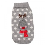 Zöon Christmas Polka Rudolph Dog Jumper