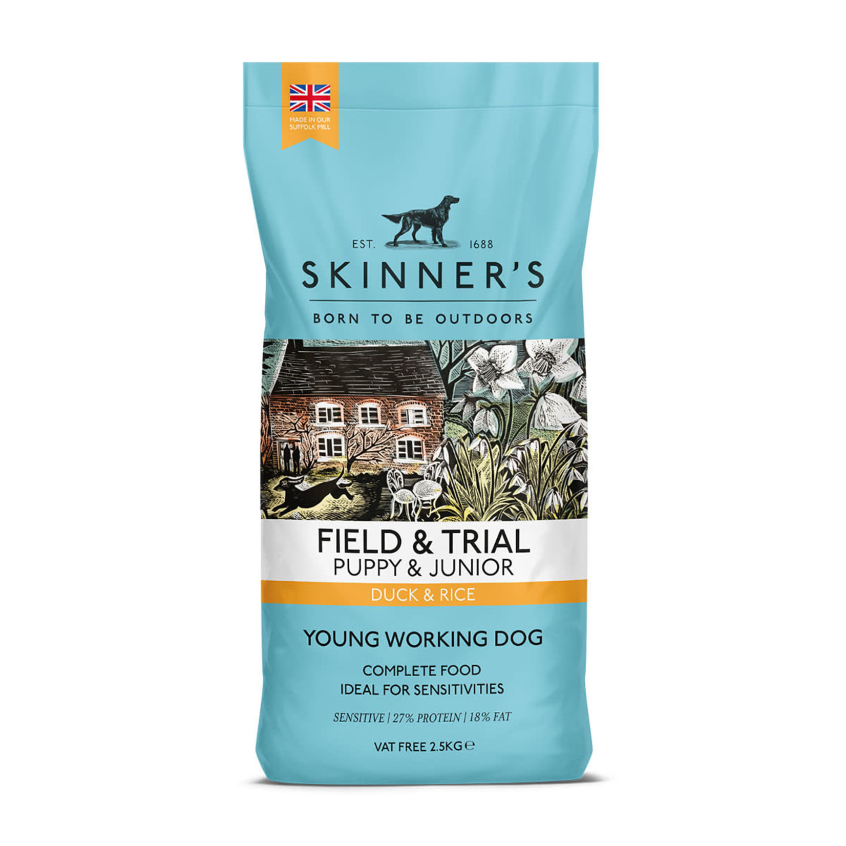 Skinners Field & Trial Puppy & Junior Dry Food, Duck & Rice