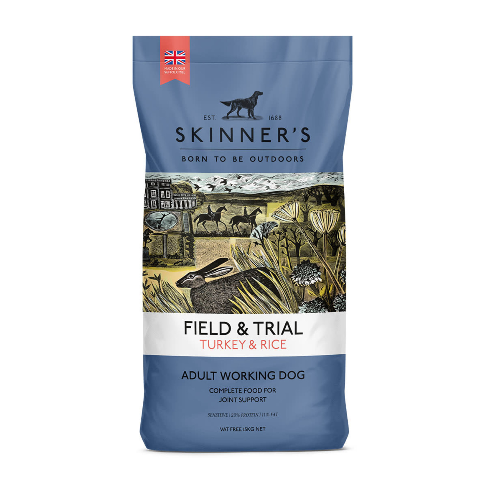 Skinners Field & Trial Turkey & Rice Dog Dry Food with Joint Aid