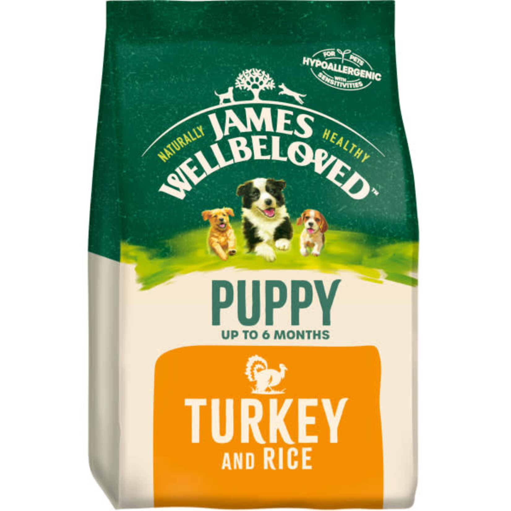 James Wellbeloved Puppy Dog Dry Food, Turkey & Rice
