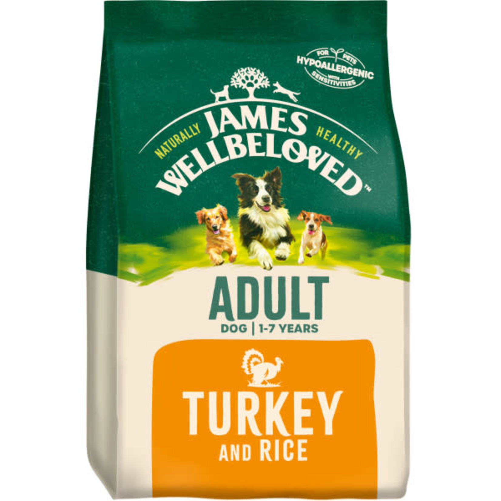 James Wellbeloved Adult Dog Dry Food, Turkey & Rice