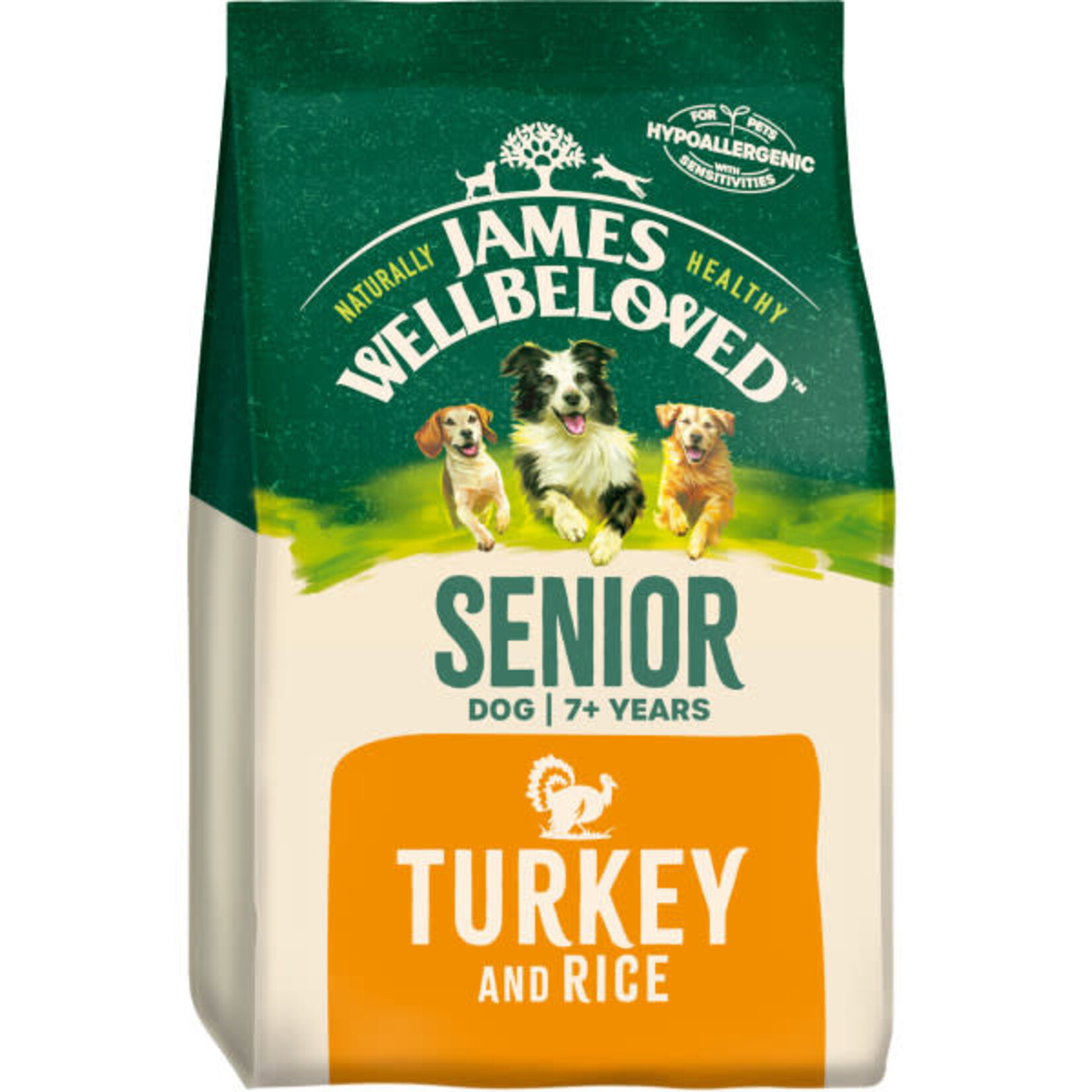 James Wellbeloved Senior Dog Dry Food, Turkey & Rice