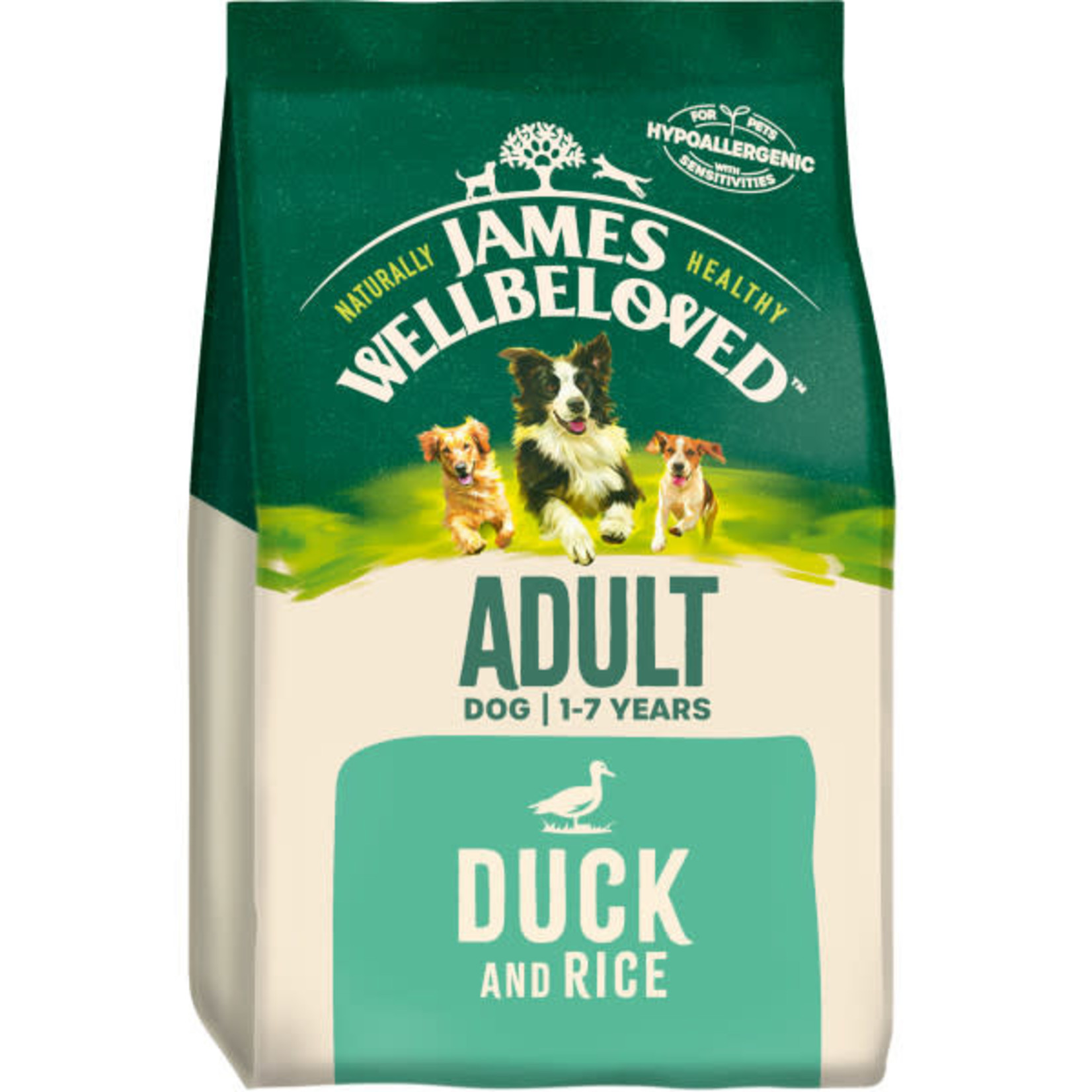 James Wellbeloved Adult Dog Dry Food, Duck & Rice