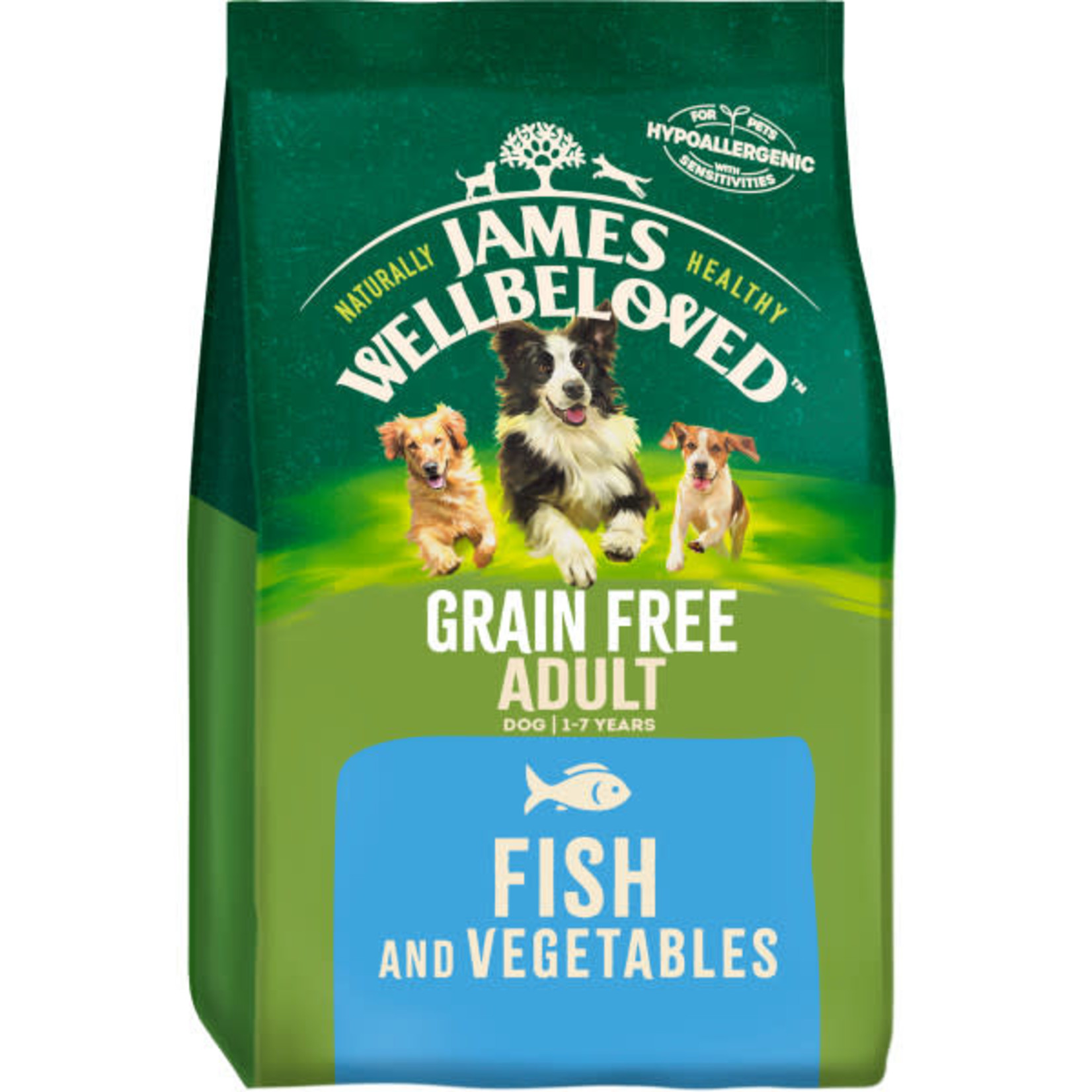 James Wellbeloved Grain Free Adult Dog Dry Food, Fish & Vegetable