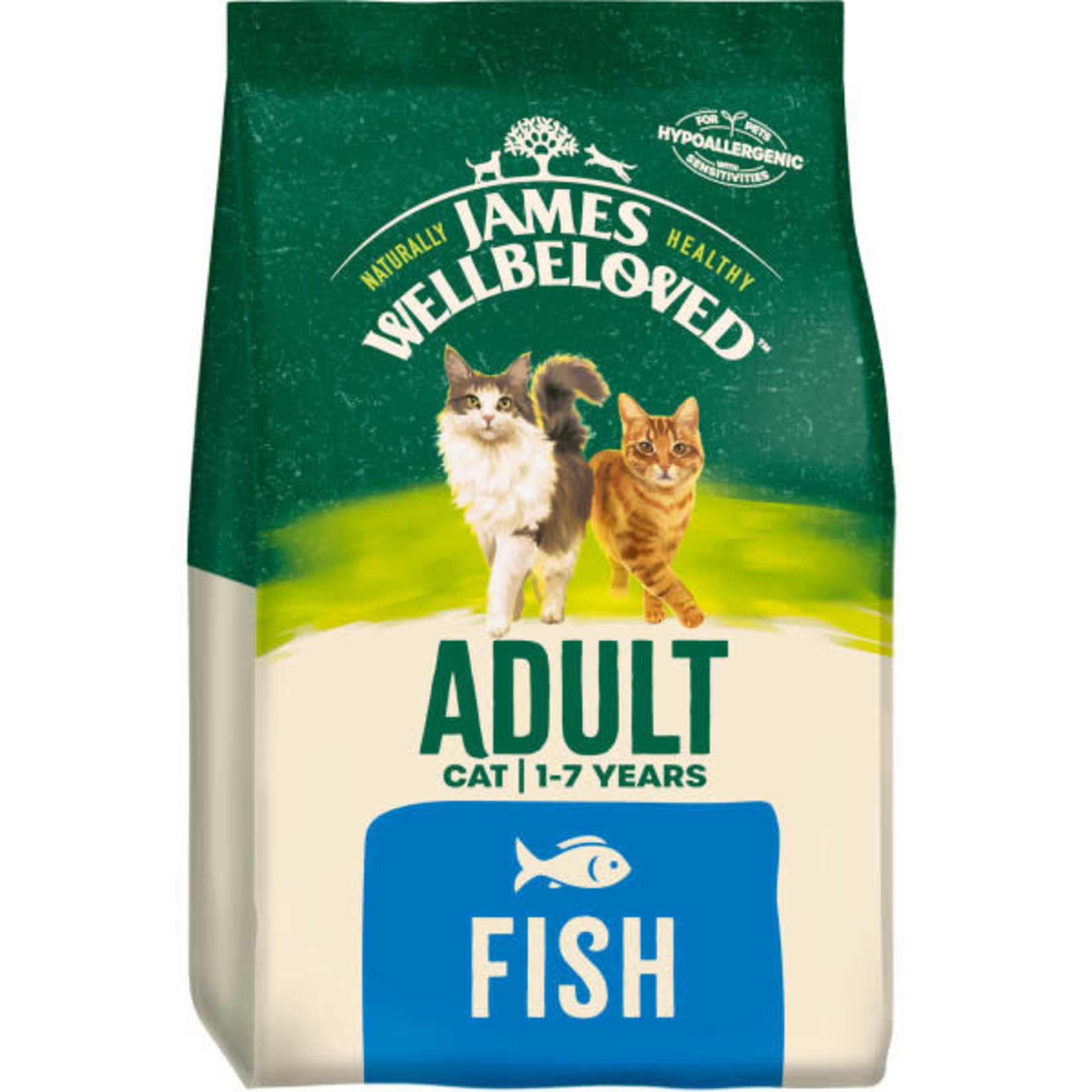 James Wellbeloved Adult Cat Dry Food, Fish & Rice