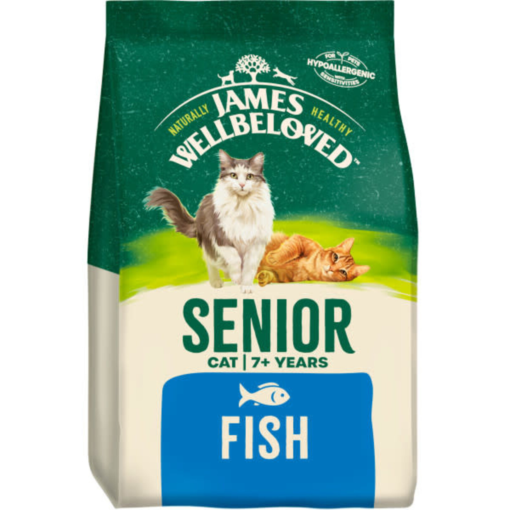 James Wellbeloved Senior Cat Dry Food, Fish & Rice