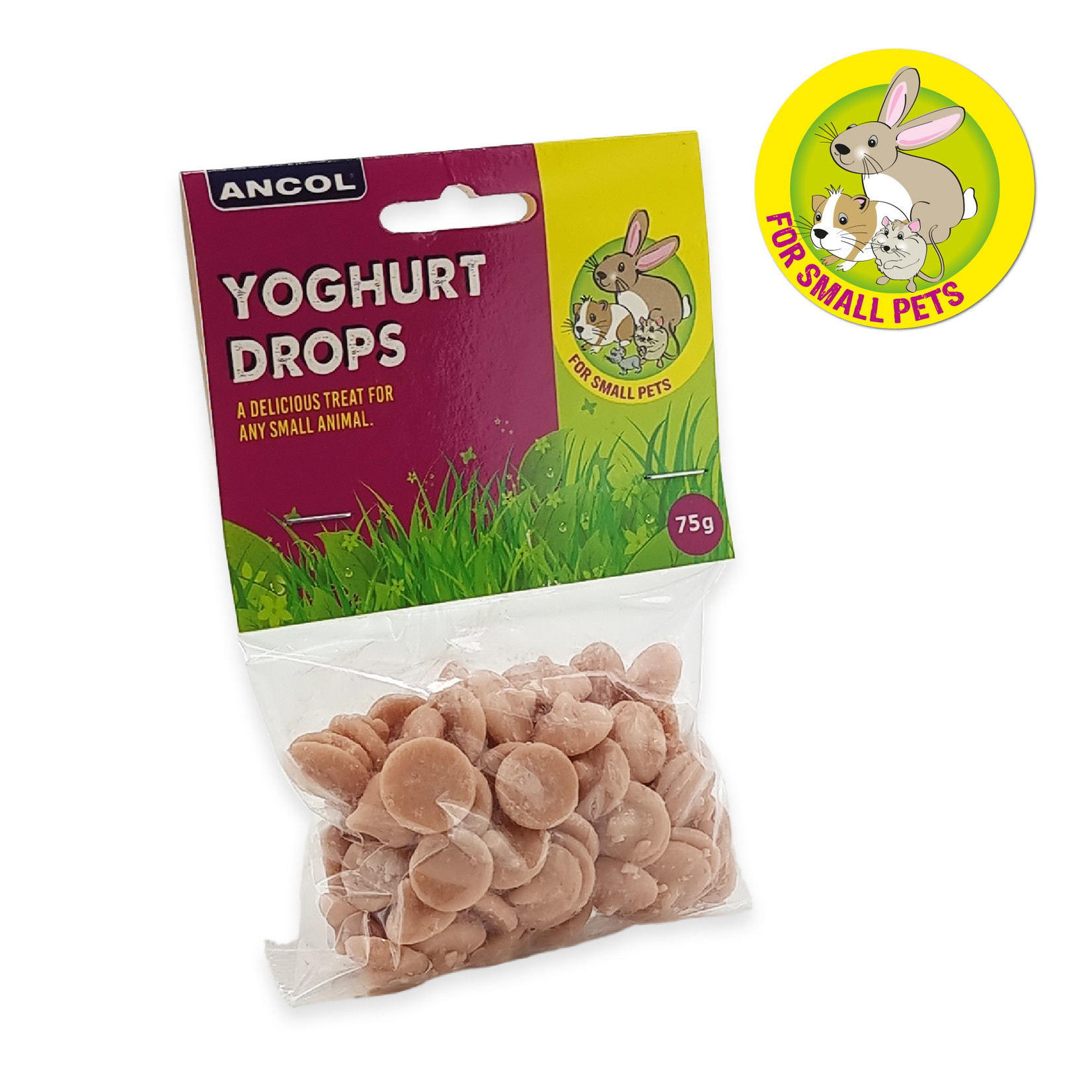 Ancol Yoghurt Drops Small Animal Treats, 75g