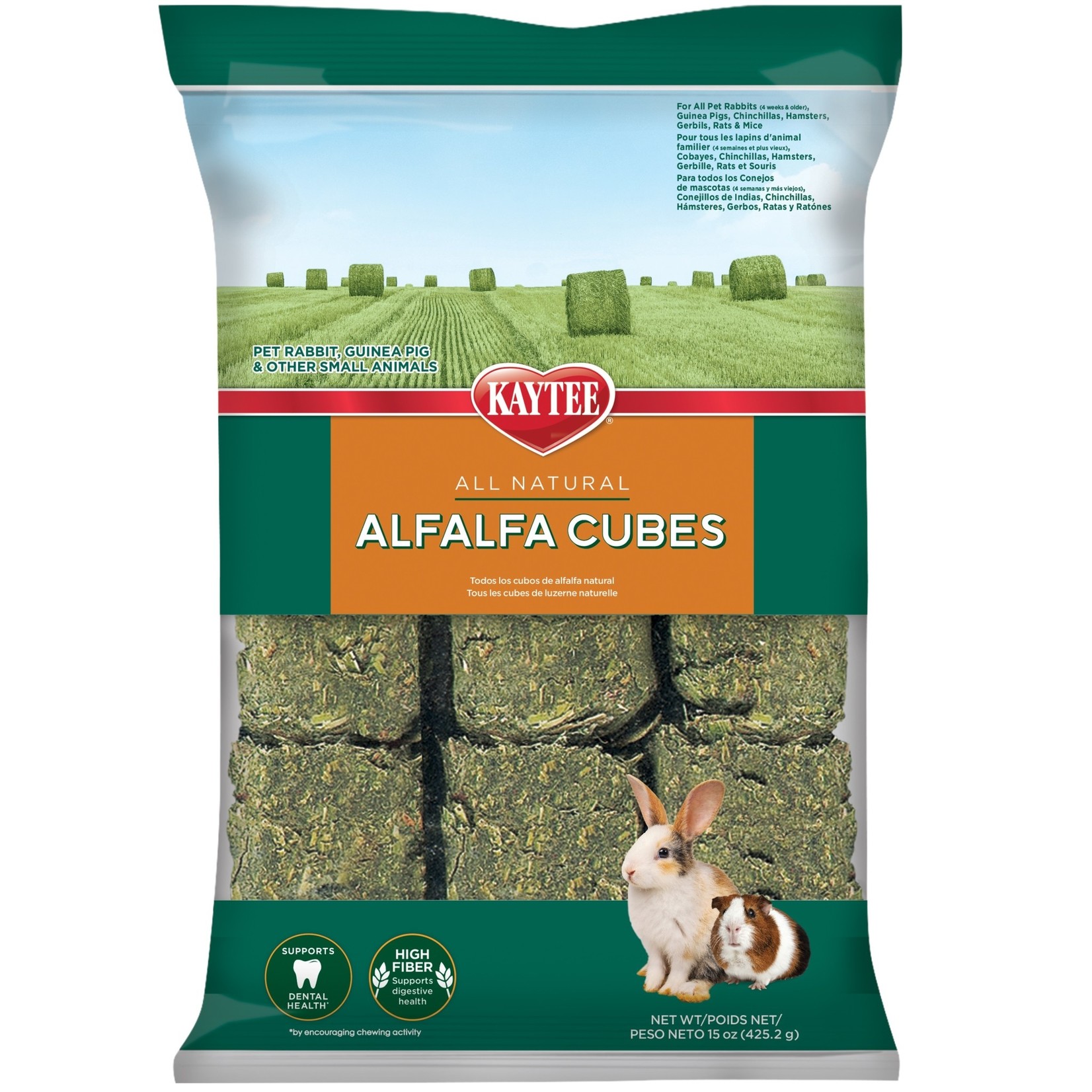 Kaytee Small Animal Alfalfa Cubes, 425g