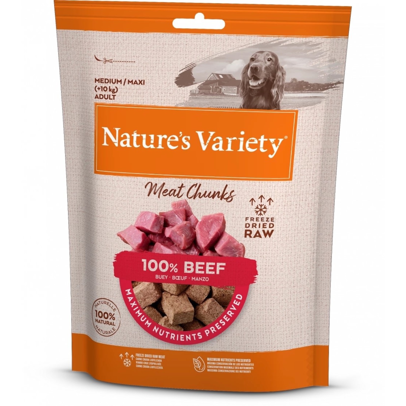 natures menu Nature's Variety Dog Food Freeze-Dried Meat Chunks, 50g