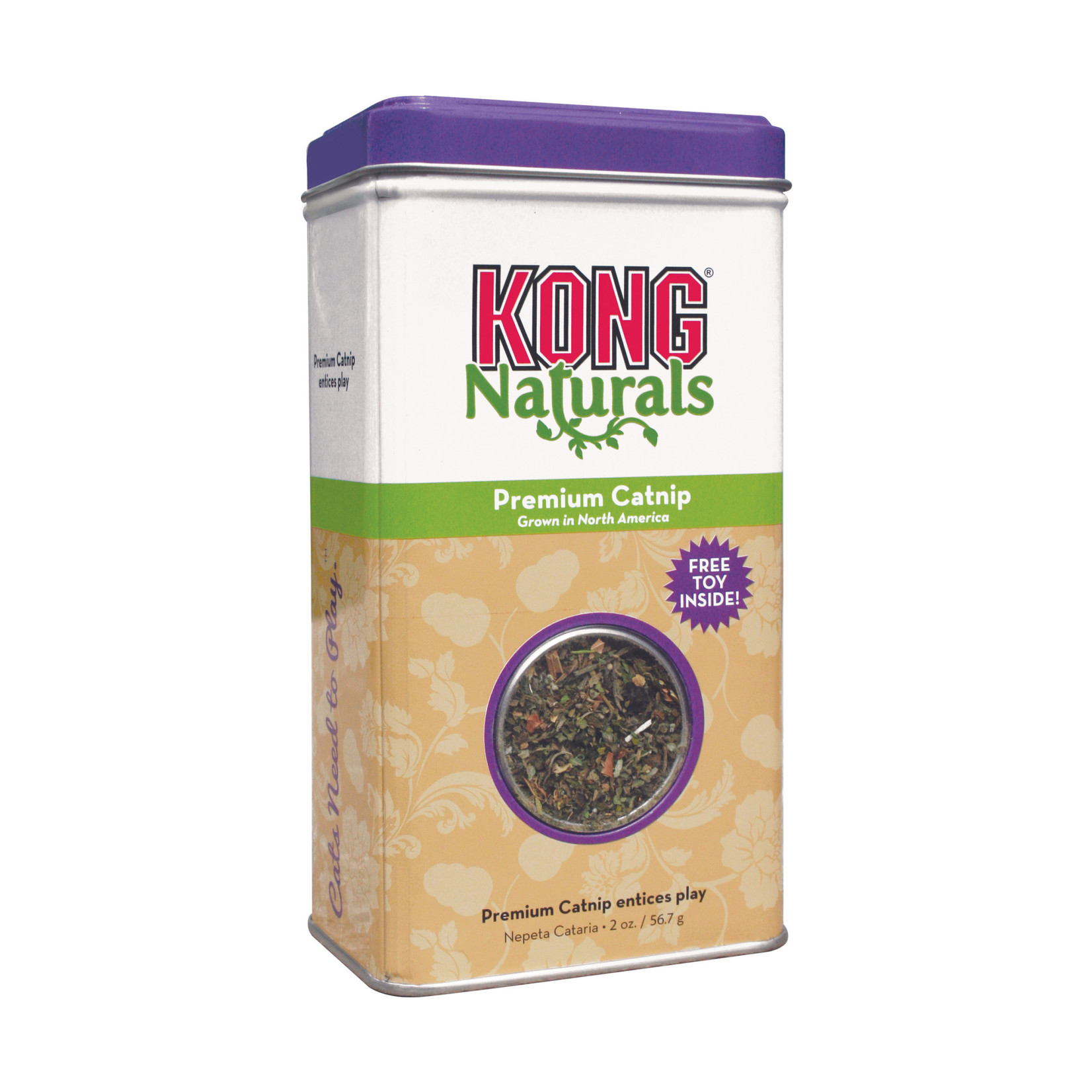 KONG Natural Premium Catnip for Cat Play, 56.7g