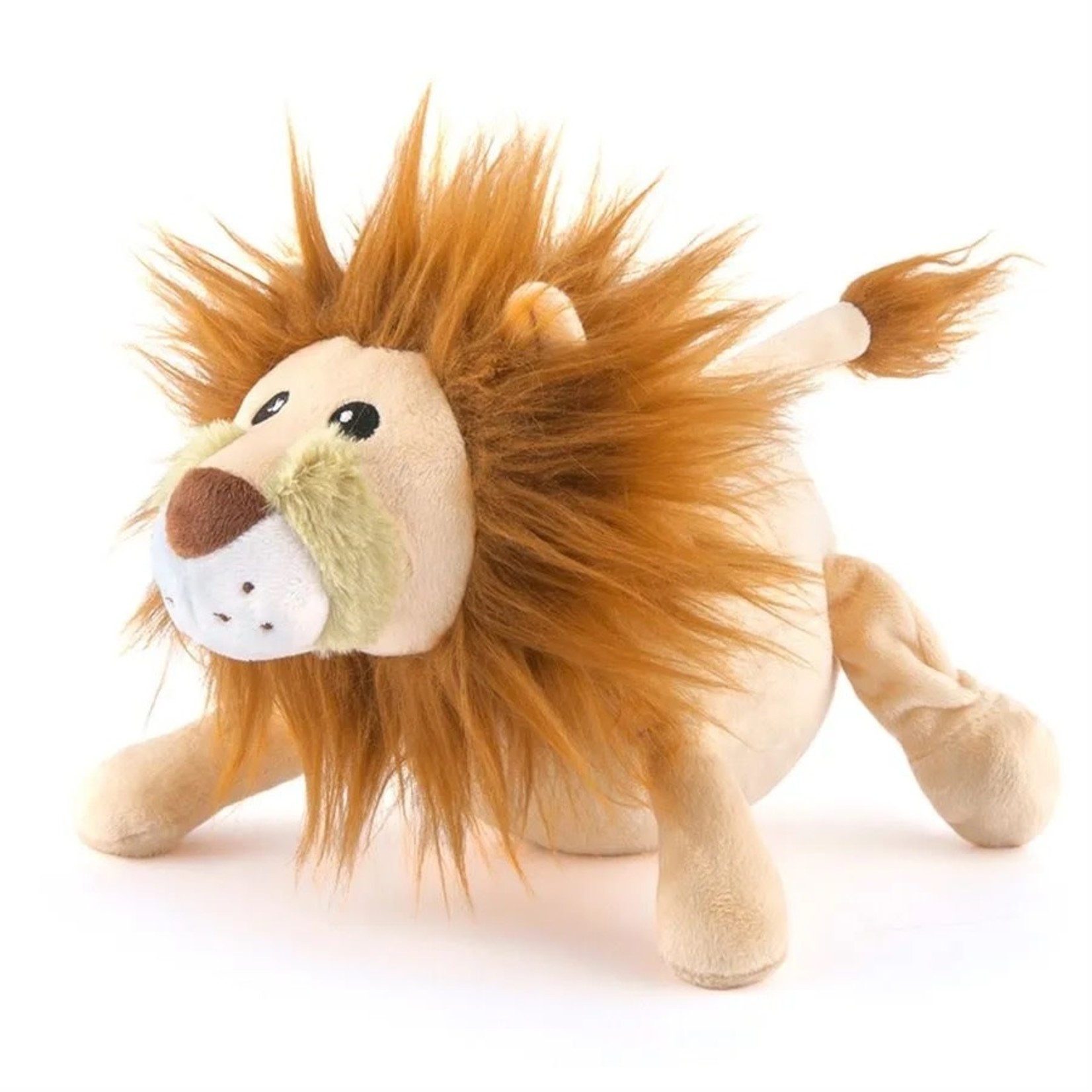 Play Safari Toy Lion Plush Squeaker Dog Toy