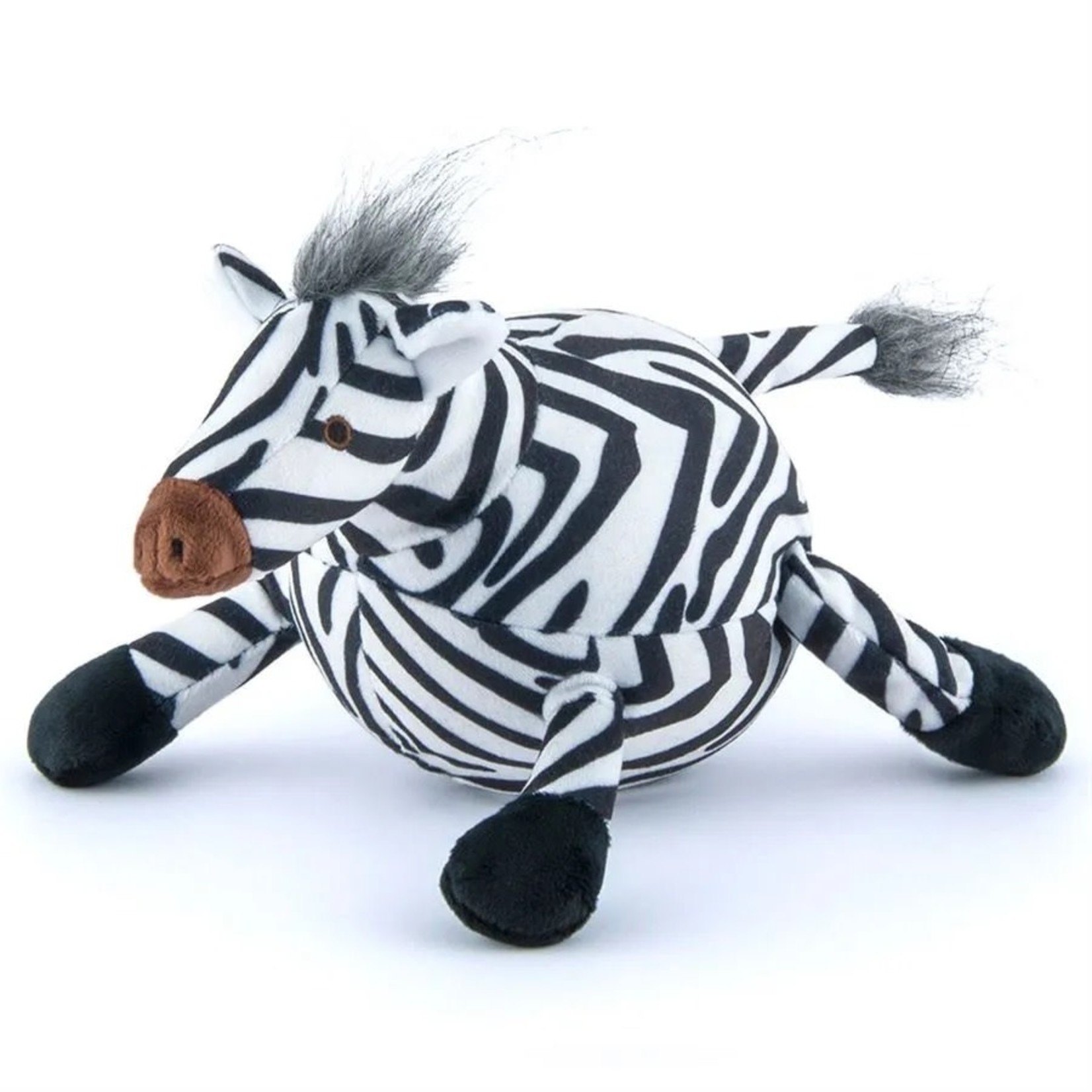 Play Safari Toy Zebra Plush Squeaker Dog Toy