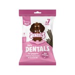 Denzel's Daily Dental Sticks Puppy & Small Dog Salmon, Spearmint & Coconut Oil  Treats, 7 stick