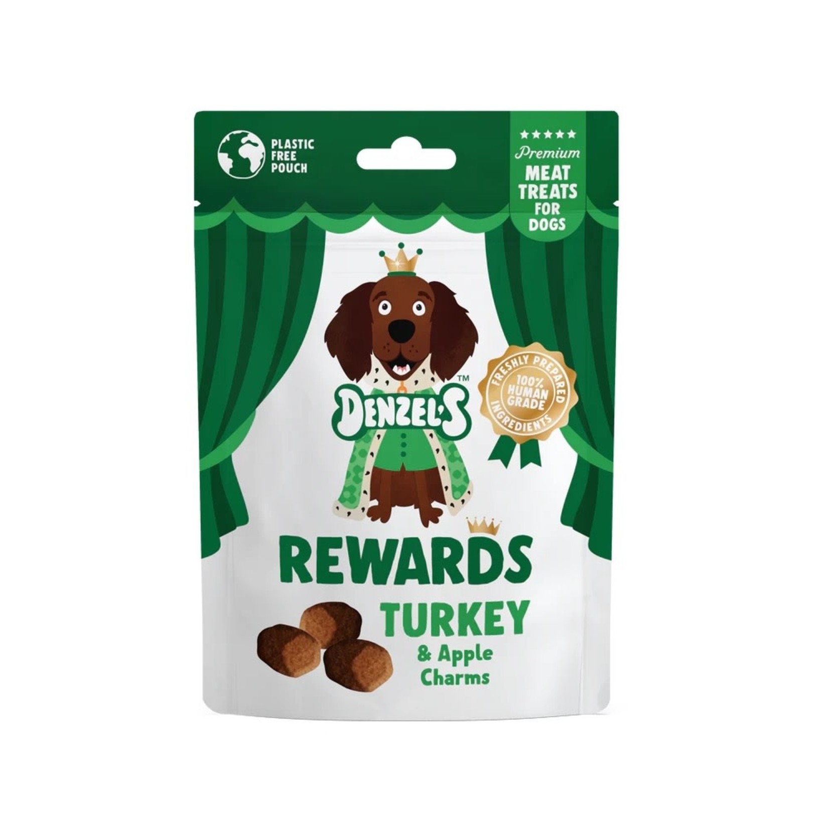 Denzel's Meat Rewards Turkey & Apple Charm Rewards Dog Treats, 70g