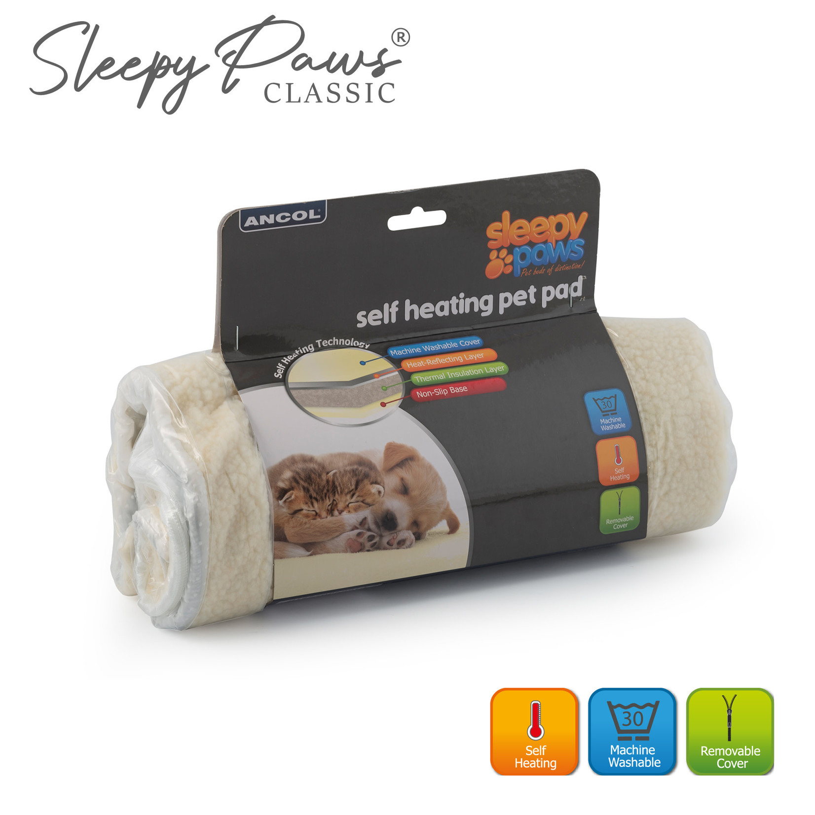 Ancol Sleepy Paws Self Heating Pet Pad