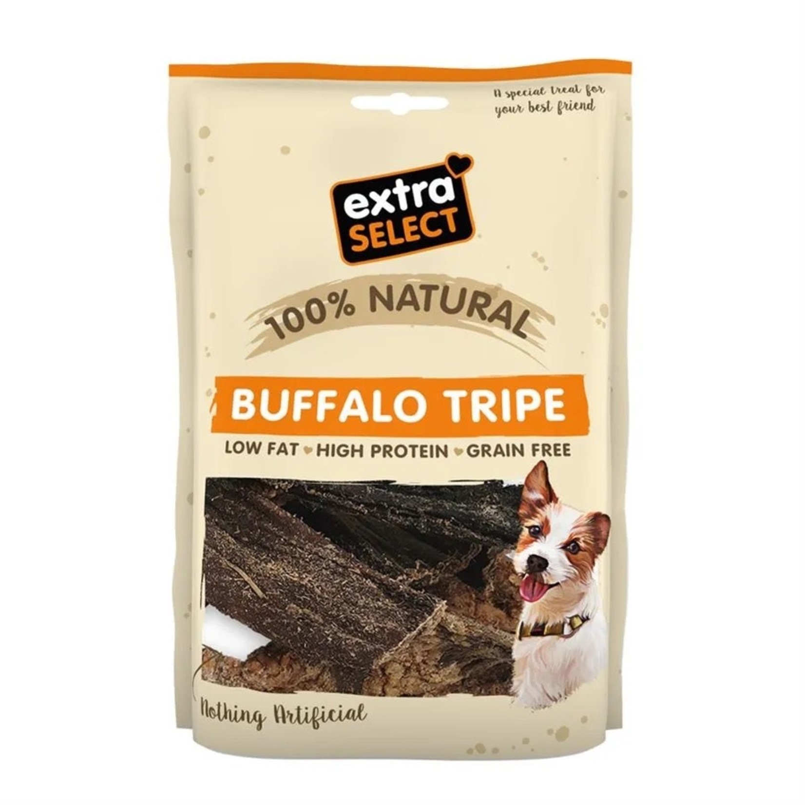 Extra Select Dried Buffalo Tripe, Grain Free Dog Treats, 100g