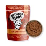 Meowing Heads Top Cat Turkey Adult Cat Wet Food, 10 x 100g