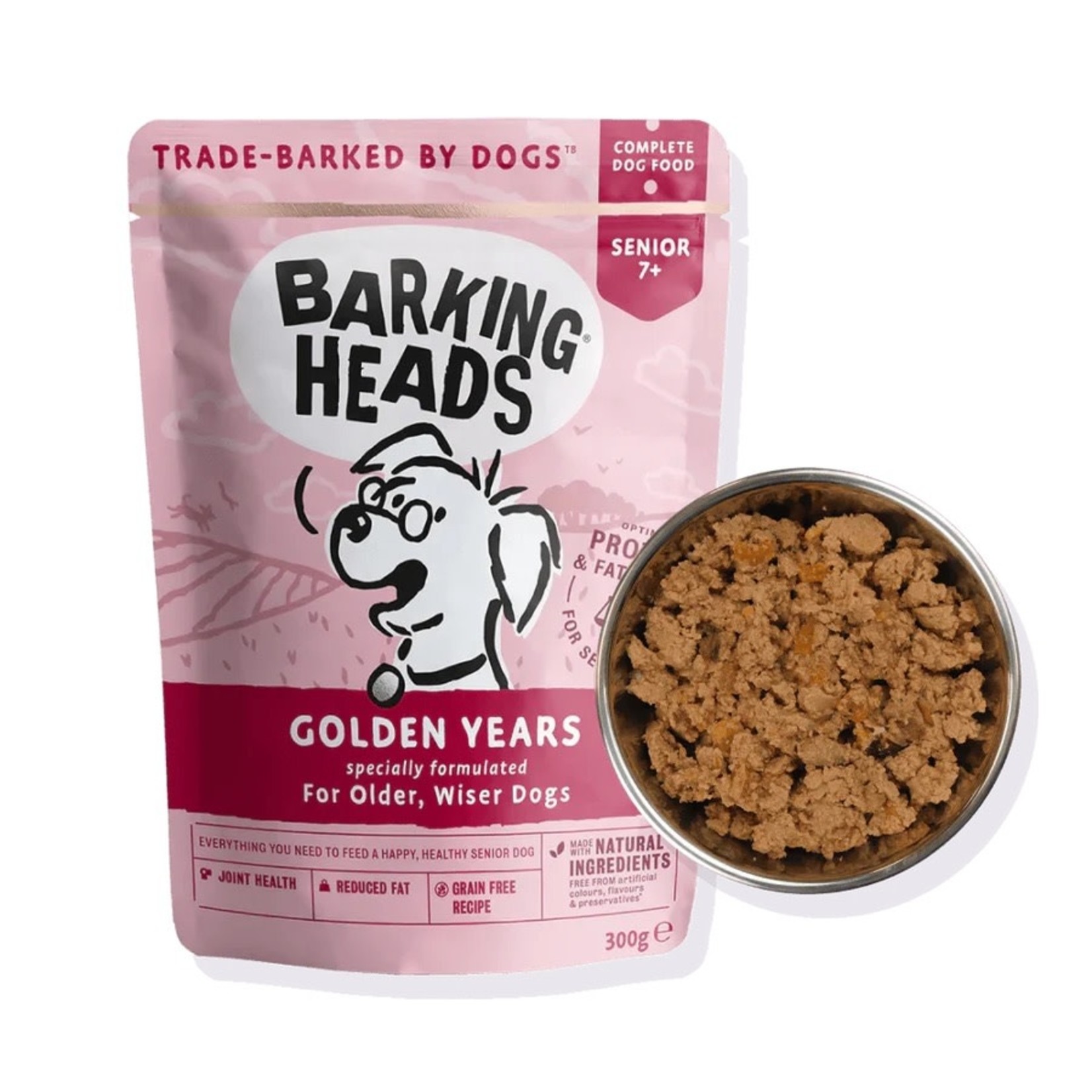 Barking Heads Golden Years Senior Wet Dog Food, 10 x 300g