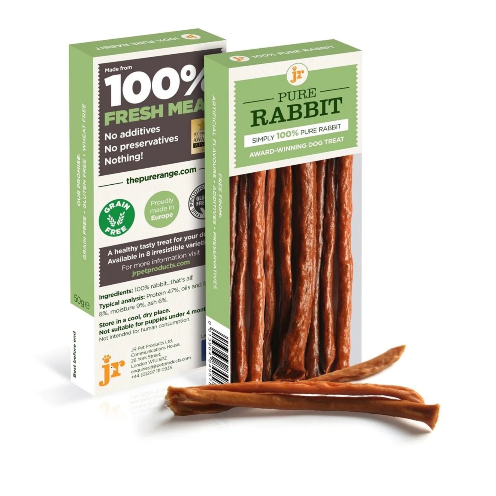 jr pet products Pure Rabbit Sticks Dog Treats, 50g