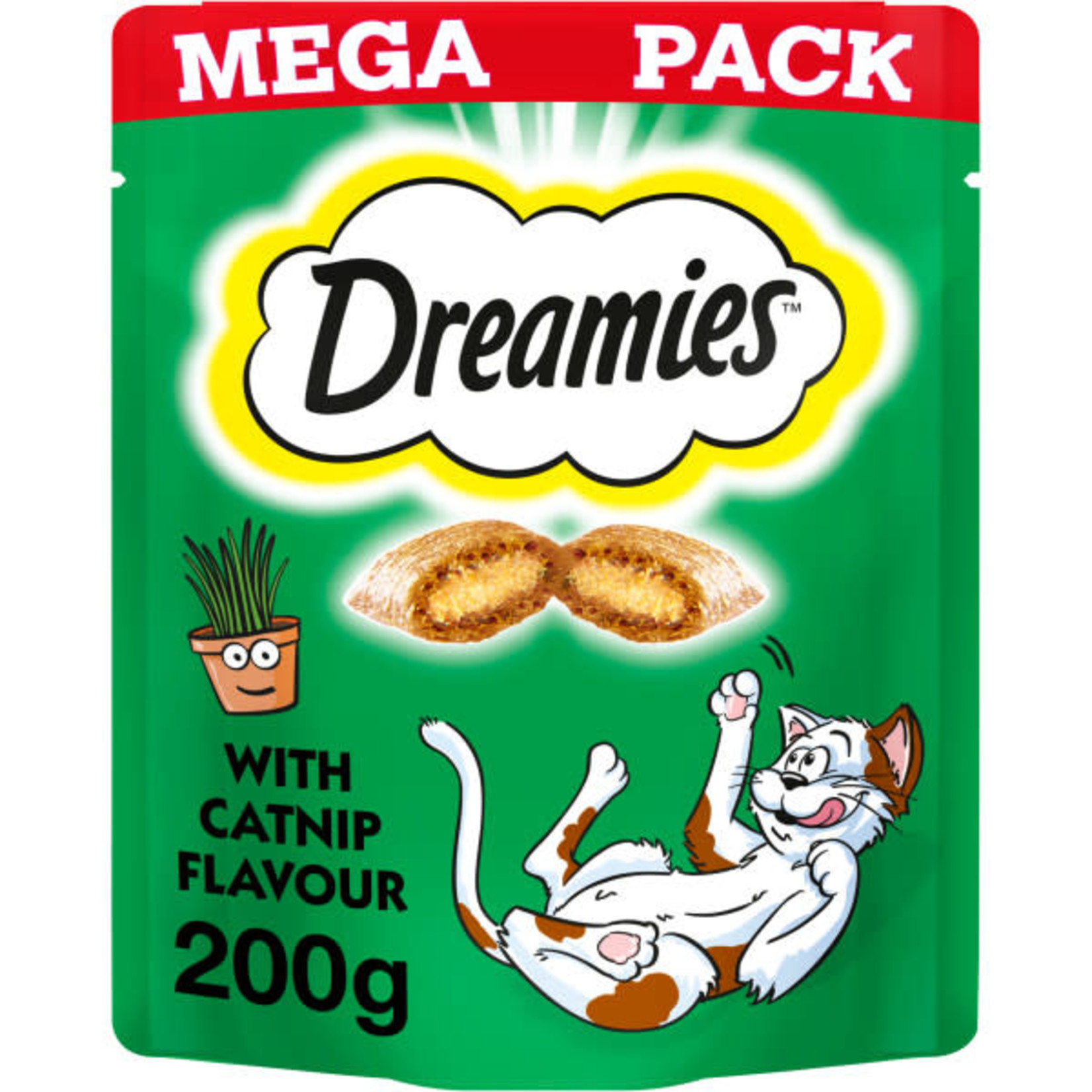 Dreamies Cat Treats Mega Pack Catnip, 200g