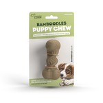 Bamboodles Bamboo & Nylon Durable Puppy Teething Chew I-Bone, Chicken