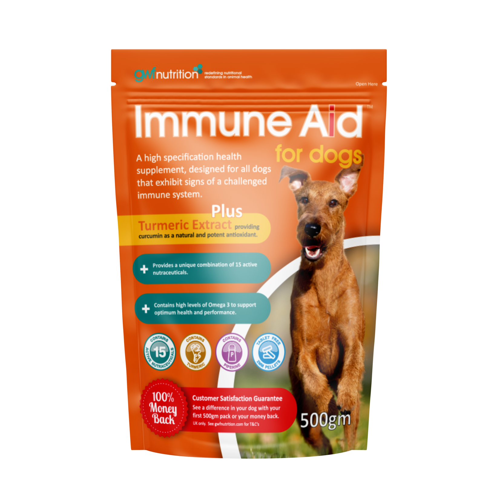 Gro-Well Feeds Immune Aid Supplement for Dogs 500g