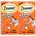 Dreamies Meaty Sticks with Chicken, 6 Sticks 30g