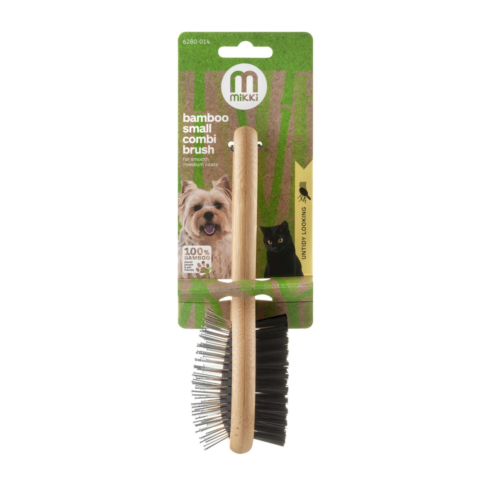 Mikki Bamboo Combi Brush for Smooth & Medium Coats