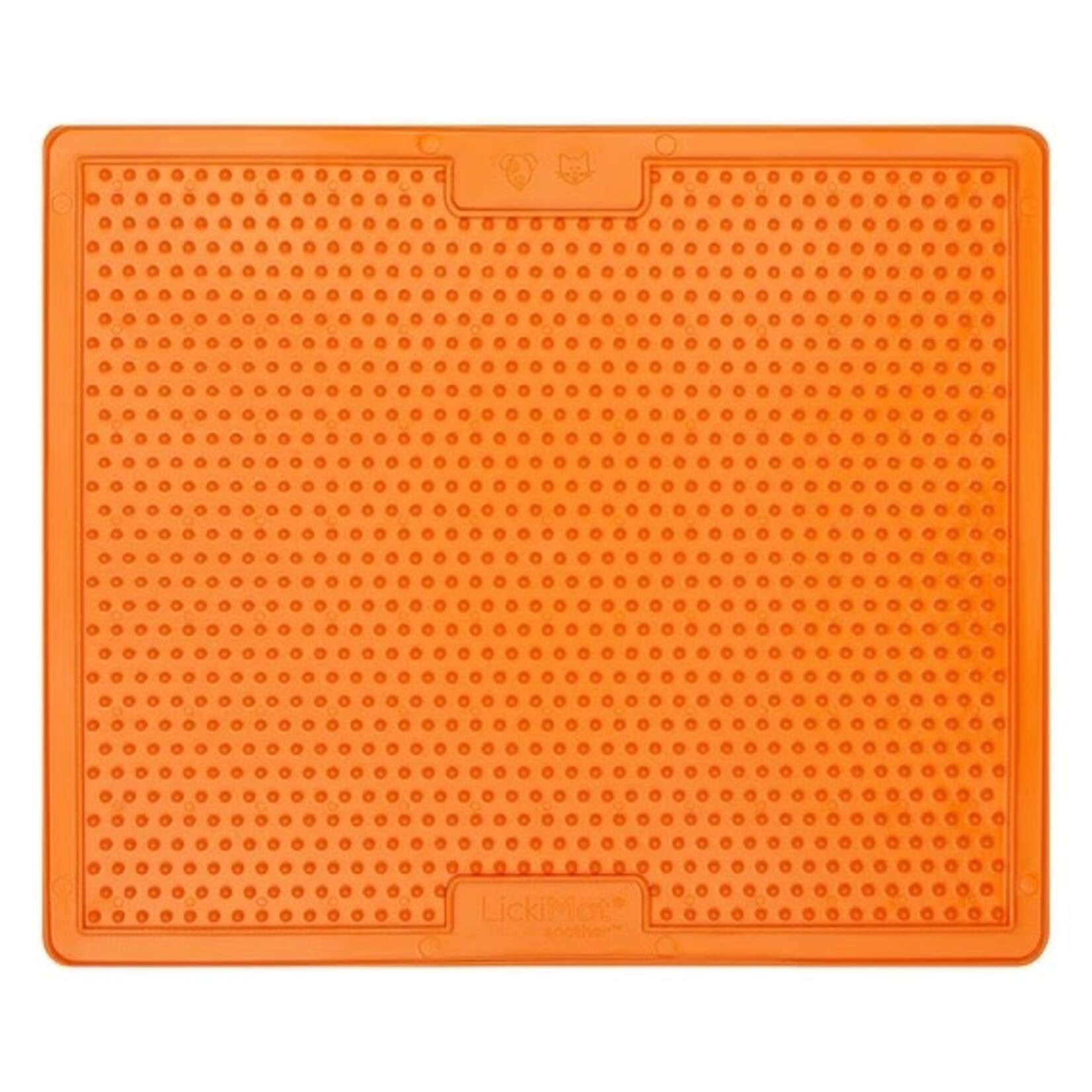 LickiMat Classic Soother XL Calming Slow Feeder Lick Mat for Dogs, Orange