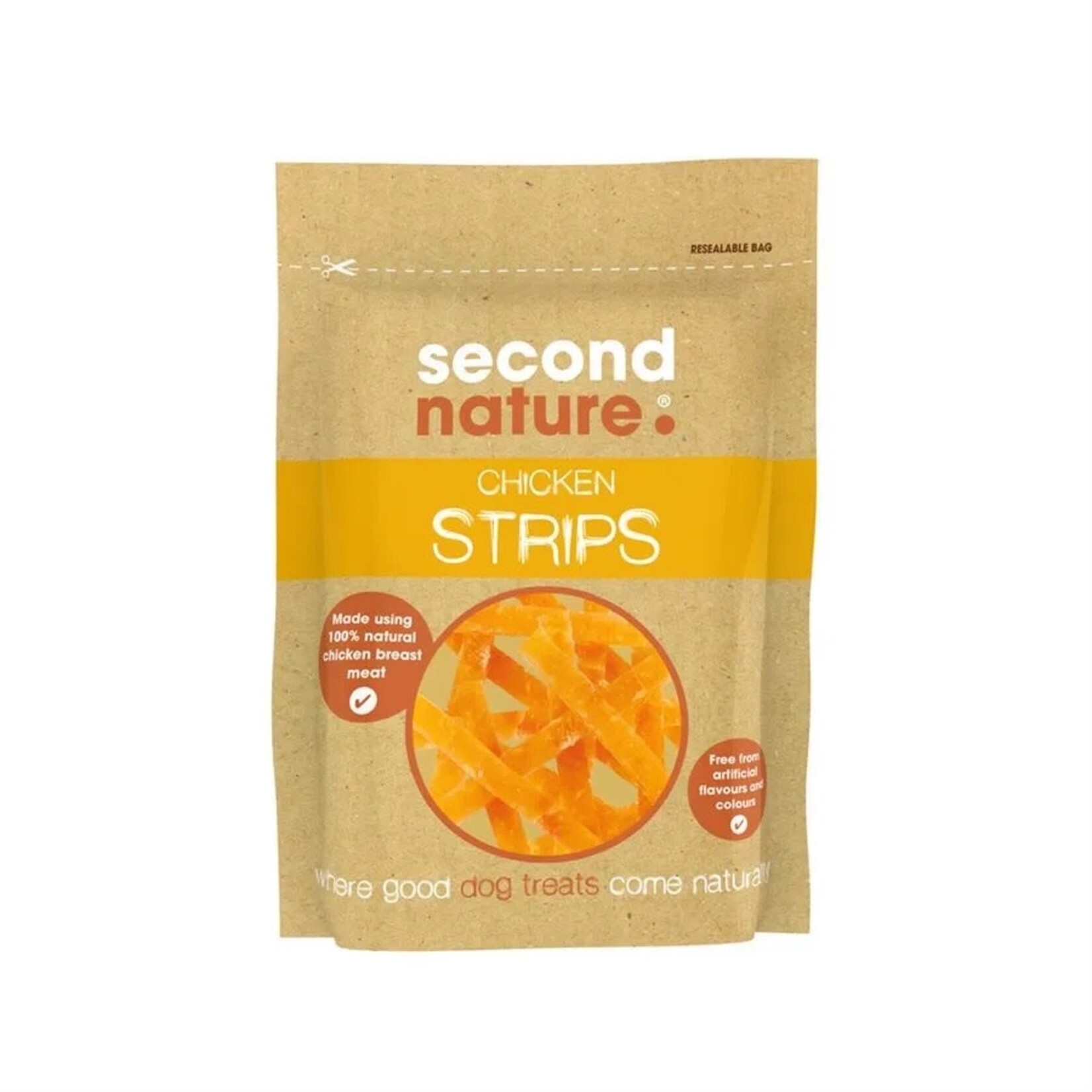 Second Nature Chicken Strips Natural Dog Treats, 90g