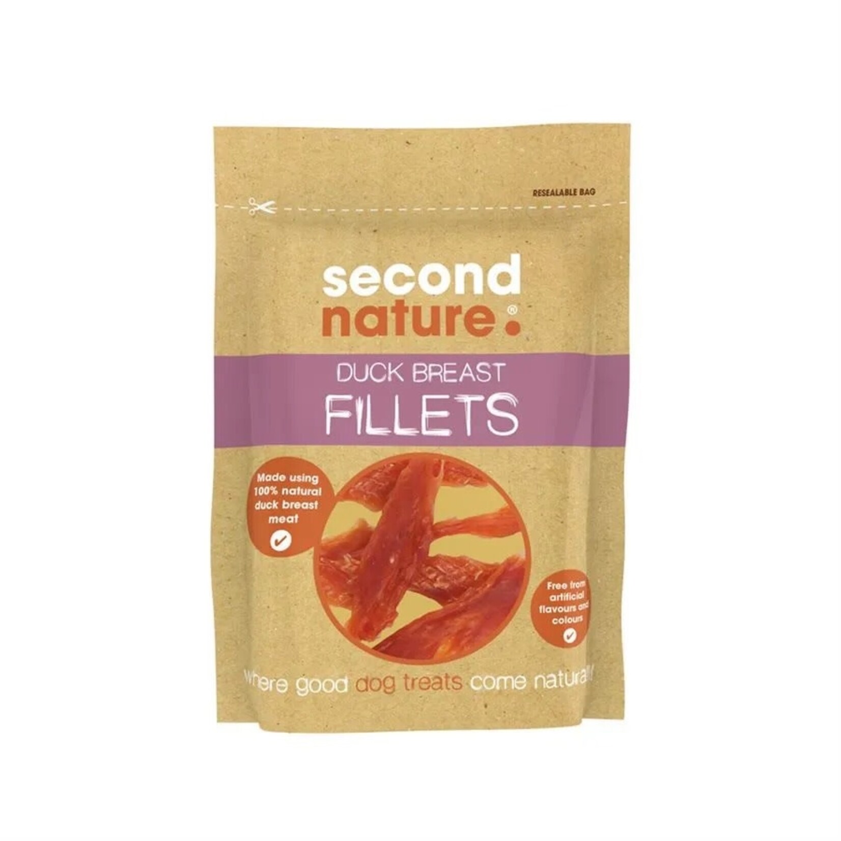 Second Nature Duck Breast Fillets Natural Dog Treats, 80g