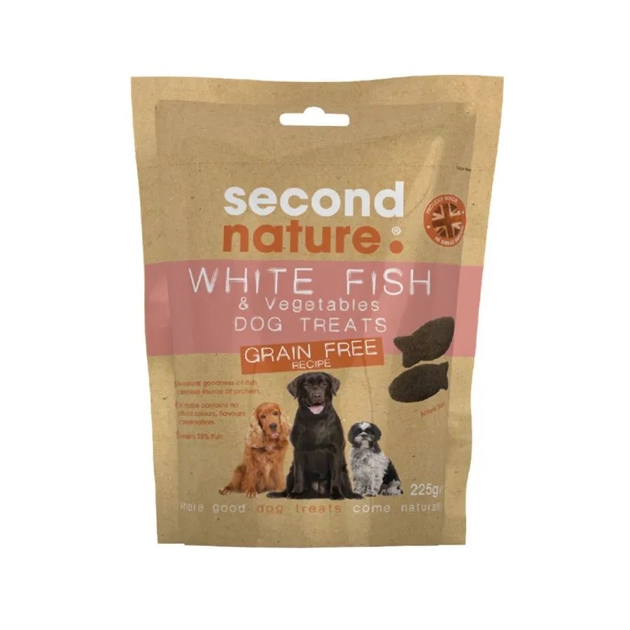 Grain Free Fish & Vegetable Dog Treats, 225g - Pet Care By Post
