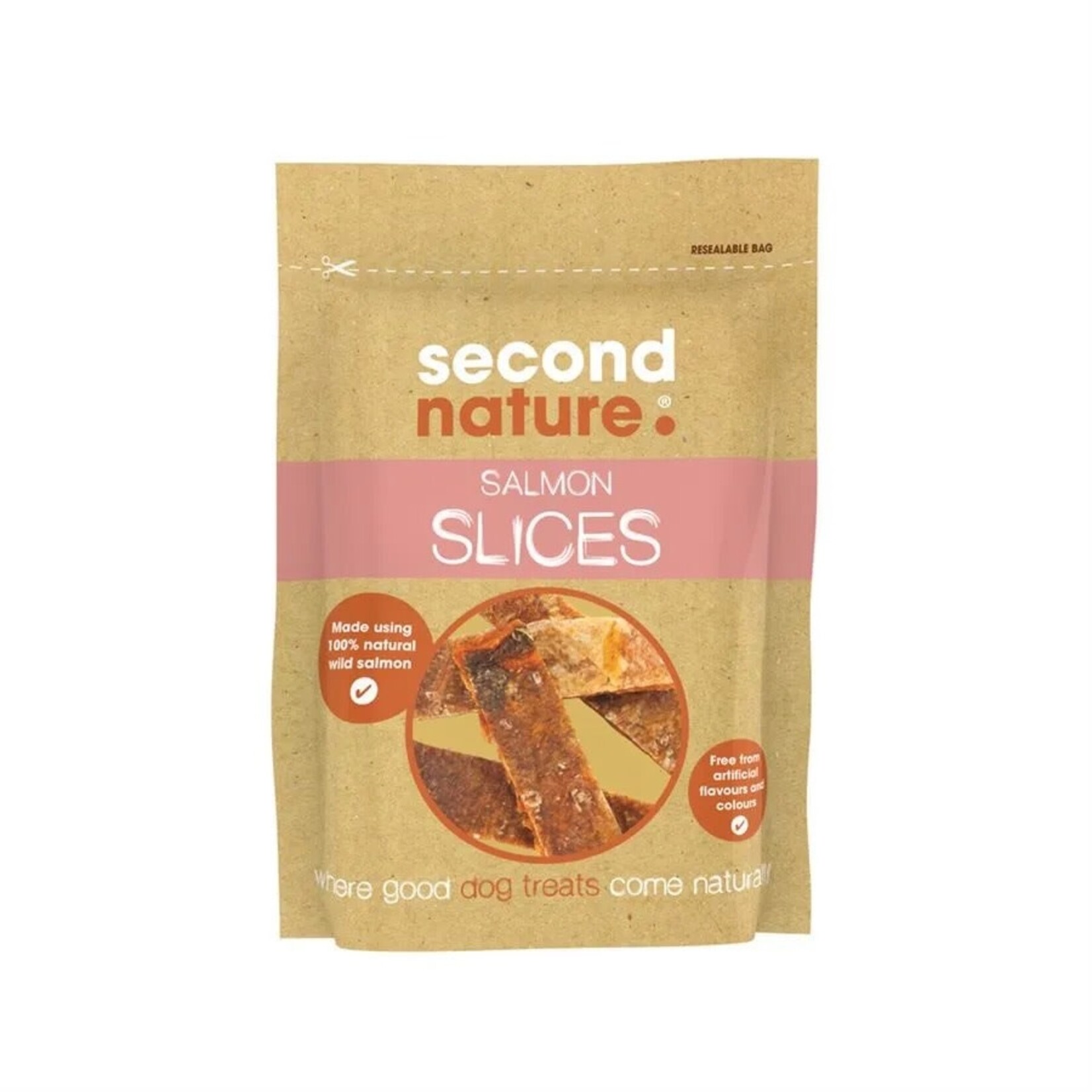 Second Nature Salmon Slices Natural Dog Treats, 90g