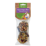 Petlife Natural Nibbles Flower & Veggie Lollipops Small Animal Treat, 2 pack