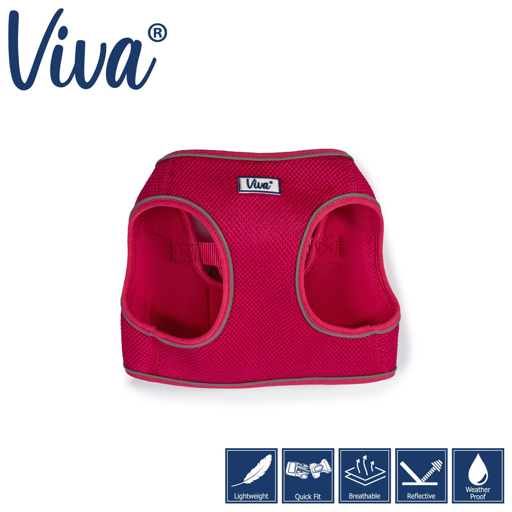 Ancol Viva Step-in Quick Fit Reflective Dog Harness, Pink
