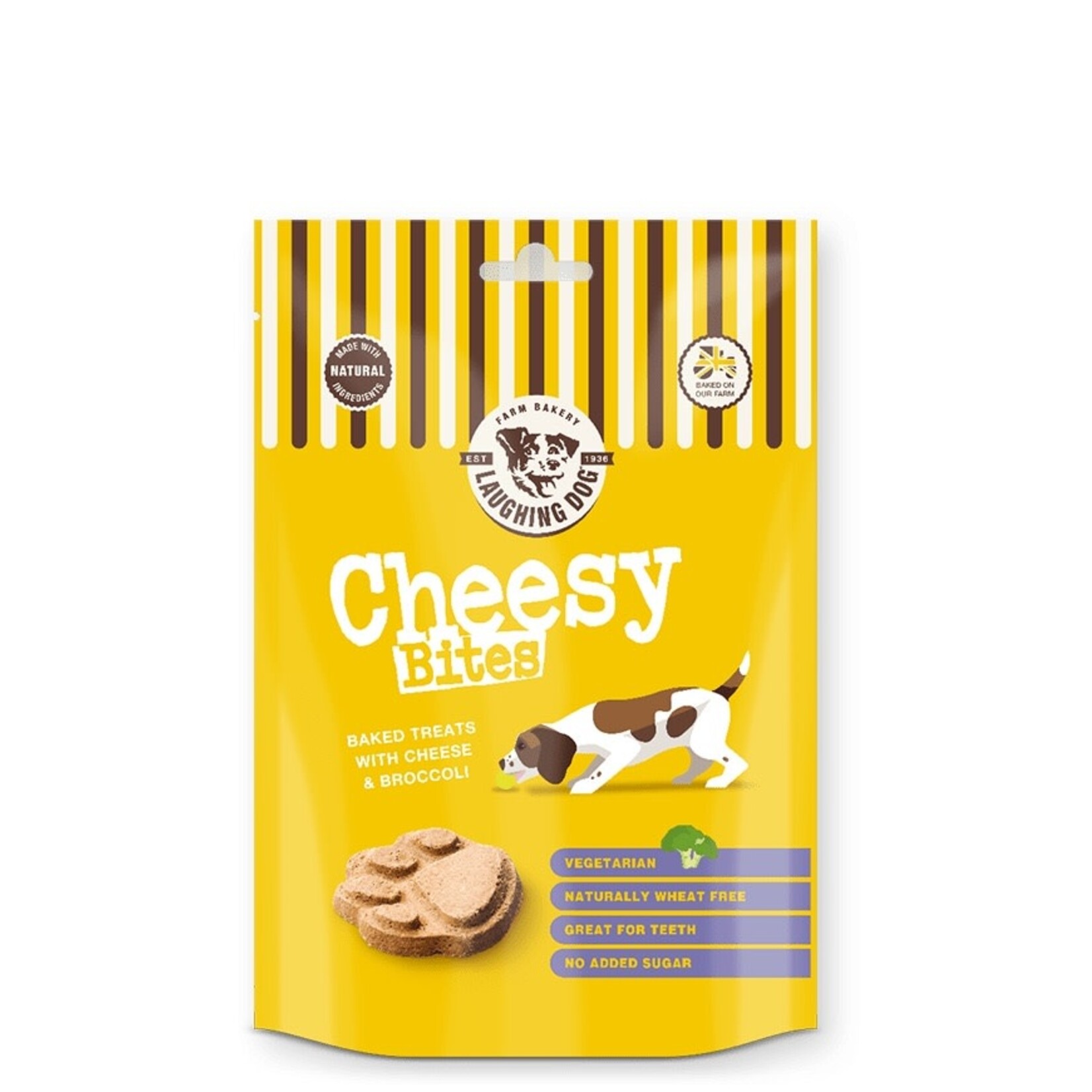 Laughing Dog Wheat Free Cheesy Bites Dog Treats, 125g