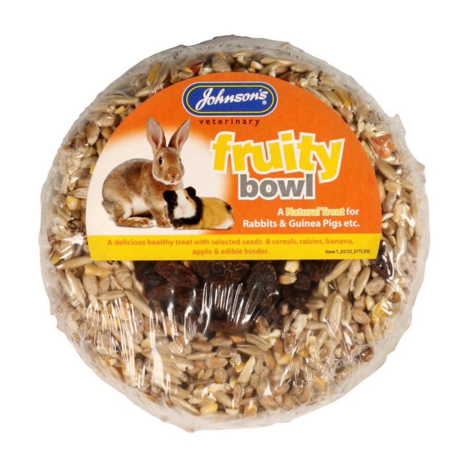 Johnson's Veterinary Fruity Bowl Treat for Rabbits & Guinea Pigs, 150g